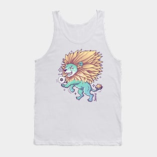 Dandy lion dandelion pun Tank Top